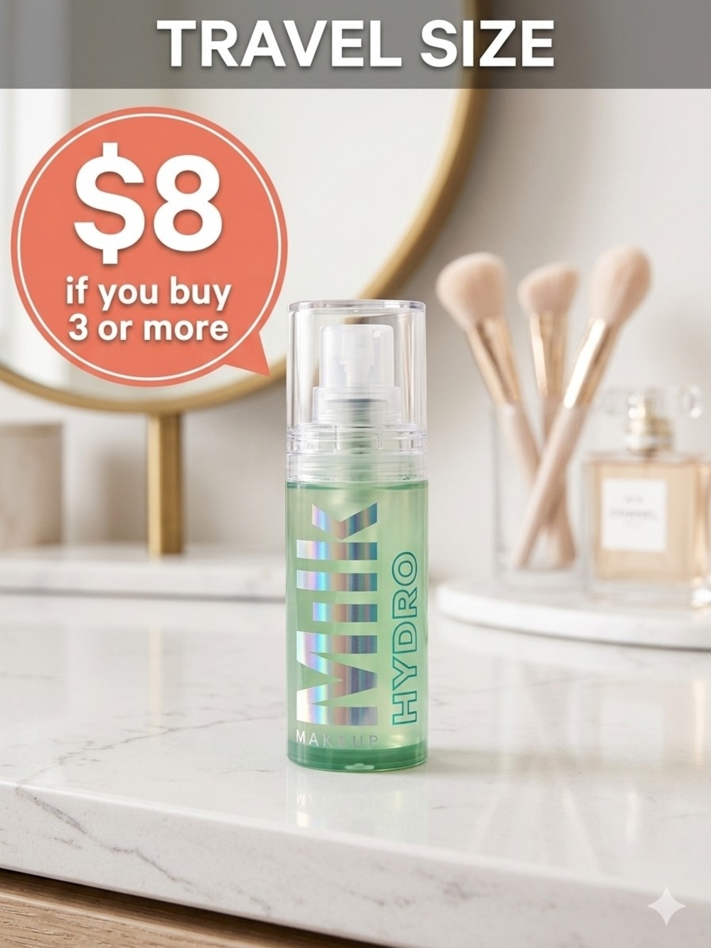 Milk Makeup Primer Hydro Facial Mist Spray - Green